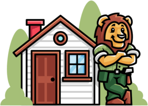 FRANK Home Buyers lion mascot